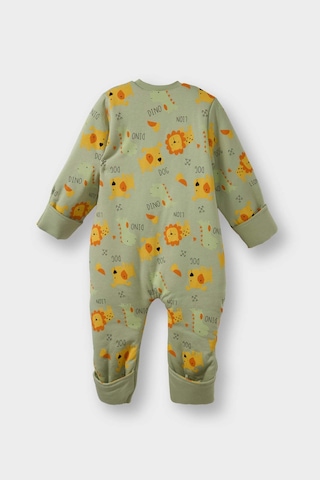 Defacto Erkek Bebek 2,5 Tog Elyaf Safari Baskılı Penye Tulum F3547a525wngn270 Yeşil-gn270