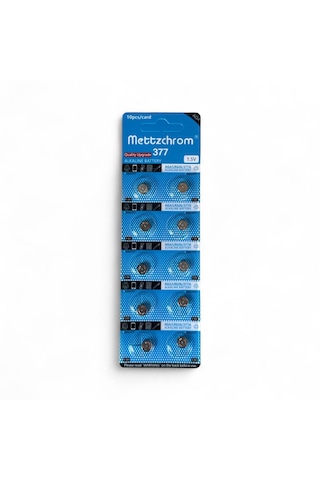 Mettzchrom Kol Saat Pili 377a Sr626sw Lr626 Ag4 1.5v Kol Saati Pili 10'lu