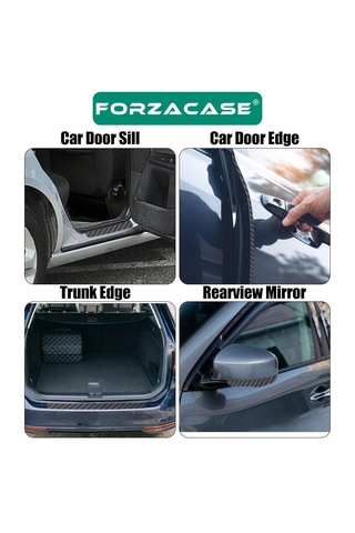 Forzacase Karbon Fiber Görünümlü Çizik Önleyici Araba Koruyucu Bant - Fc1013 1 Adet