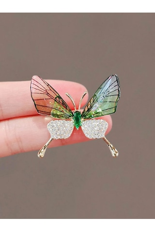 Fashion Jewelry Kelebek Broş 292544138 Yeşil