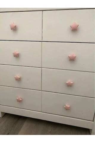 Wardan Dolap, Komodin Ve Takım Mobilyalar İçin Seramik Mobilya Kulpları 157344238 Pembe