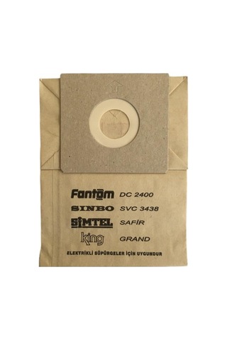 X-bag Fantom Dc 4300 4 Çeker Süpürge Toz Torbası 20 Adet / A Kalite