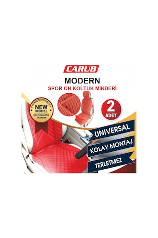 Carub Koltuk Minderi Modern Spor Kırmızı 2 Li Br4818104