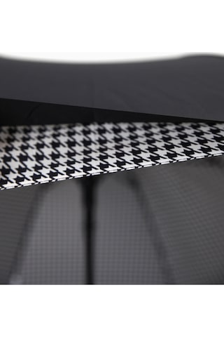 Bosile Parachase 7170 Deri Kılıf Çift Kumaşlı Ahşap Saplı Uzun Şemsiye Gri