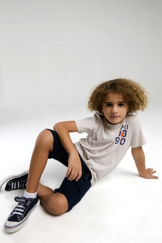 U.s. Polo Assn. Erkek Çocuk Krem Bermuda Takım Us2054 Krem