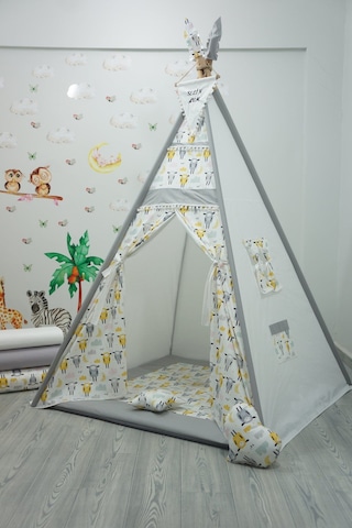 Kızıldereli Çocuk Oyun Çadırı Sabitlenebilir Büyük Boy Elit Serisi Sarı Koyunlu