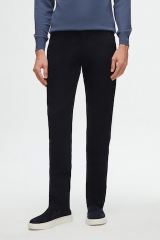 D's Damat Ds Damat Slim Fit Lacivert Armürlü Yan Beli Lastikli Esnek Likralı Yandan Cepli Chino Pantolon 2HCC3ORT20001 Lacivert