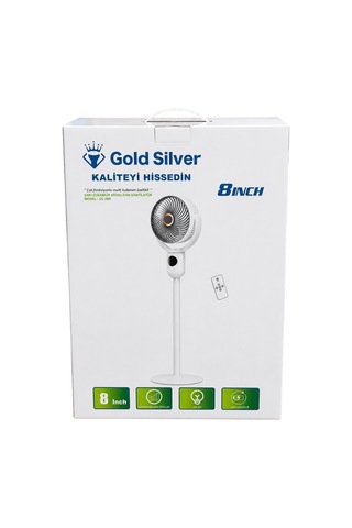 Gold Silver Gs-289 Akıllı Şarj Edilebilir Vantilatör