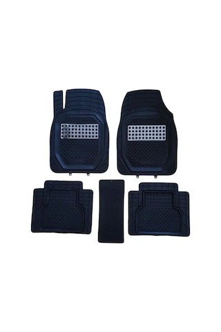 Toyota Corolla Sedan 2015 Uyumlu 3 Cm Havuzlu 5 Parça Set 3d Paspas Takımı Siyah - Gri