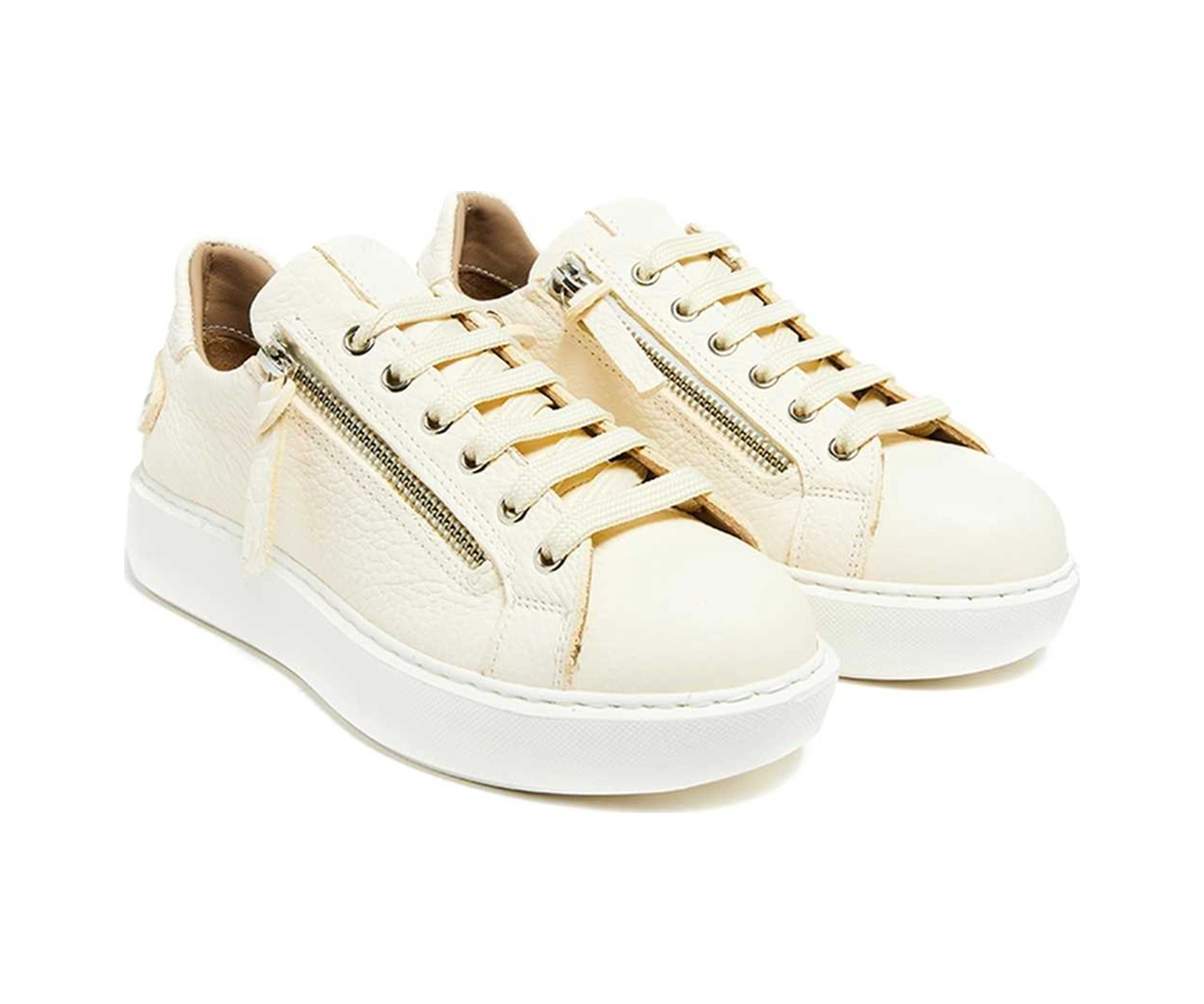 Bestello Fermuar Detaylı Eva Sneaker 101-14725-123 Kadın Ayakkabı Bej