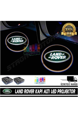 Land Rover Araçlar İçin Pilli Yapıştırmalı Kapı Altı Led Logo N11.1145