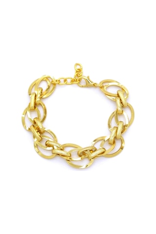 22 Altın Kaplama Samanyolu Bayan Zincir Bileklik Blk-172 Altın