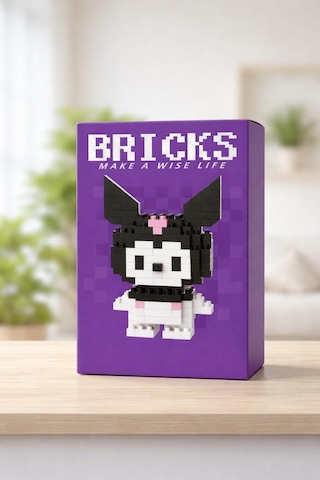 Brıcks Mini Blok Figür Seti 145 Parça, Sevimli Karakter Yapı Seti, Koleksiyonluk Masaüstü Dekor