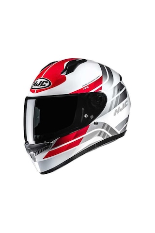 Hjc C10 Hıper Mc1 Kapalı Kask Kırmızı Beyaz