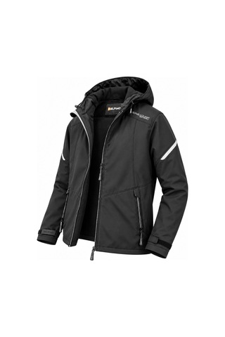 Outdoor Kapüşonlu Su Ve Rüzgar Geçirmez Softshell Mont 7826 Siyah
