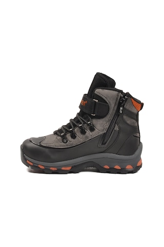 Mc Jamper Siyah Füme Polarlı Kaymaz Fermuarlı Unisex Outdoor Çocuk Bot 2115 F Siyah - Füme