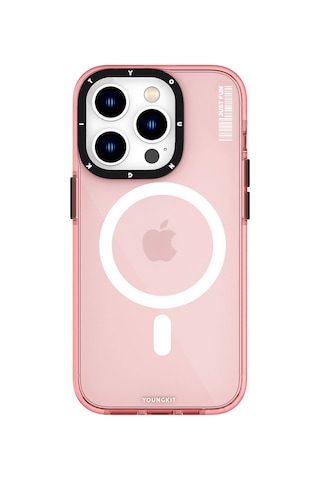 Youngkit Apple Uyumlu iPhone 14 Pro Max Kılıf Magsafe Kablosuz Şarj Özellikli Crystal Color Kapak