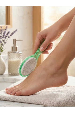 Mucit Home 4 Fonksiyonlu Ayak Topuk Törpüsü Topuk Taşı Fırçalı Zımparalı Set