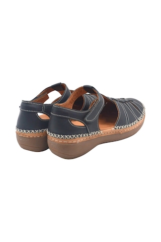 Kadın Comfort Deri Sandalet Siyah 25190247y Siyah