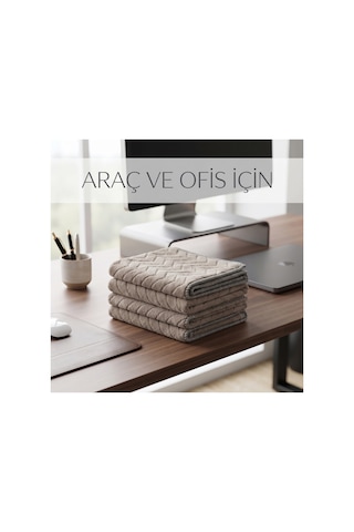 Premium Soft Vizon Gri Yaprak Desenli Peluş Mikrofiber Bez 30x40 Cm - Çok Amaçlı Ev, Ofis Ve Oto İçin