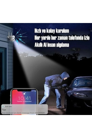 Cata Ct-4051 Dış Mekan Akıllı Kamera Full Hd 1080p Ip66