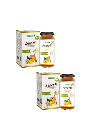 Aksuvital Zencefil Ekstratlı Macunu 2x300 Gr