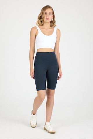 Malabadi Kadın Füme Penye Modal Yüksek Bel Sporcu Biker Tayt 1911 Füme