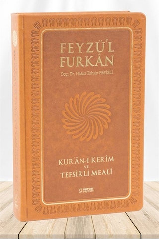 Feyzü'l Furkan Kuranı Kerim ve Tefsirli Meali Taba (Büyük Boy-Kuranı Kerim ve Türkçe Meal-Kalın Cilt)