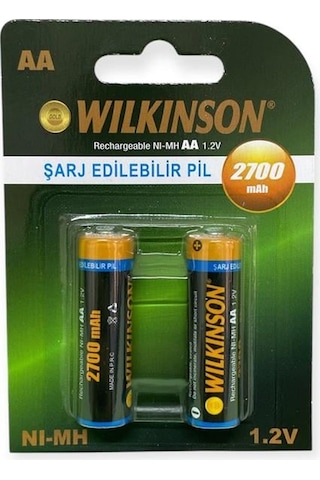Wilkinson Şarjlı Kalem 2700 Mah 2'li Pil