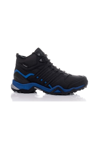 Tonny Black Unisex Siyah Sax Rahat Kalıp Yanı Şerit Detaylı Bağcıklı Trekking Bot Tb242-0 324 Siyah Sax Siyah - Saks Mavi