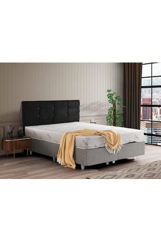 Azrayatakmobilya Çift Kişilik Yatak+baza+başlık Ortopedik Yatak 160 x 200 CM