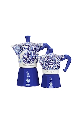 Bialetti Moka Express Dolce Gabbana Akdeniz Mavisi 6 Cup