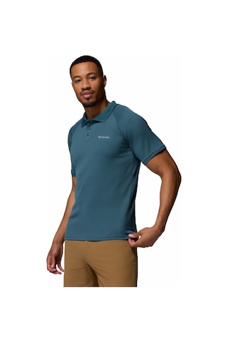 Columbia Alpine Chill Pro Erkek Kısa Kollu Polo Tişört-9302 Mavi