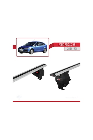 Ford Focus Hb 2004-2011 Arası İle Uyumlu Ace-4 Ara Atkı Tavan Barı Gri