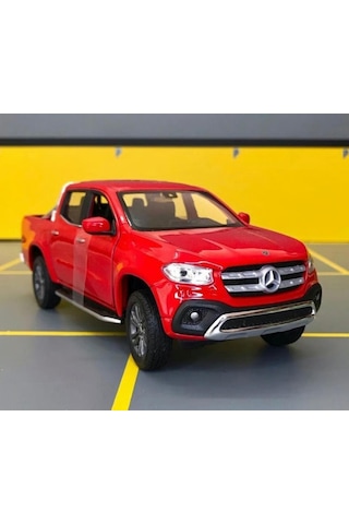 Welly Koleksiyon 1 / 24 Ölçek Mercedes X Class Kırmızı Arazi Aracı Model Metal Araba Çok Renkli