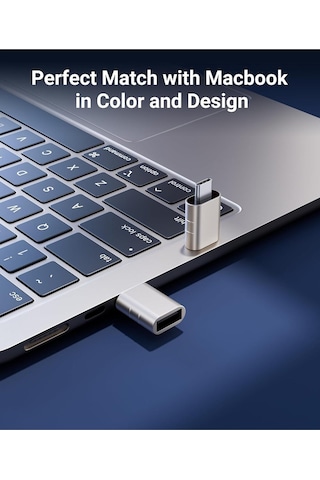 Usb-c To Usb 3.0 Adaptör 2 Li Set Kompakt Yıldız Işığı Dönüştürücü Pratik Seti