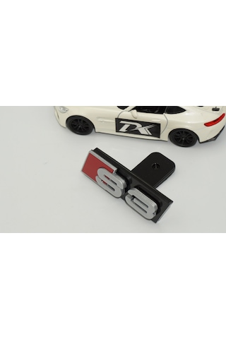 Dk Tuning S3 Gri Kırmızı Ön Panjur Logo Arma Audi İle Uyumlu