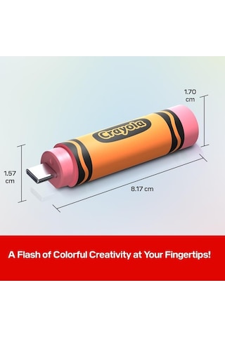 Sandisk Crayola 64gb Sdczıc-064g-g46o Usb-c 3.2 Gen1 Type-c Flash Bellek Mango Tango