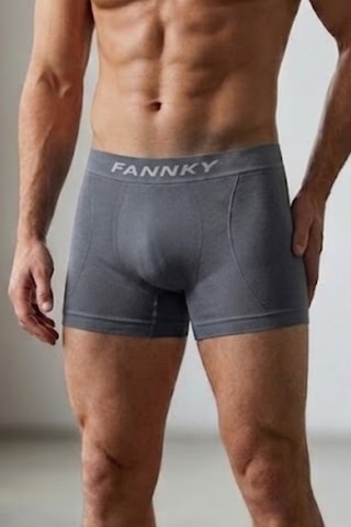 Fit Women Erkek Trend Nefes Alan Relaxed Gri Boxer