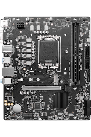 MSI MB PRO H610M-E DDR4 SOKET 1700 DDR4 3200(OC) HDMI VGA M.2 USB3.2 1x 1G LAN mATX