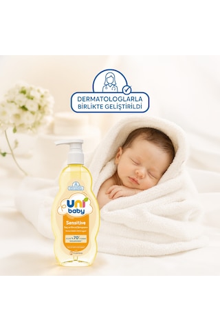 Uni Baby Sensitive Saç ve Vücut Şampuanı 500 Ml 3'lü