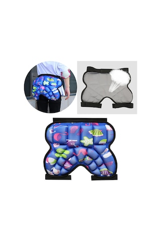 Homyl Çocuklar Için 3d Yastıklı Kalça Koruma Şortu Mavi Mavi
