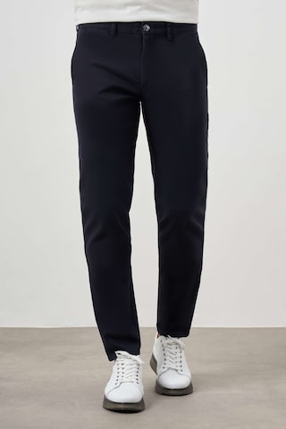 Erkek Lacivert Pamuk Yan Cep Slim Fit Chino Pantolon 24ks003016200 Lacivert