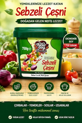 Sebzeli Çeşni 750 Gr Vegetable Seasoning