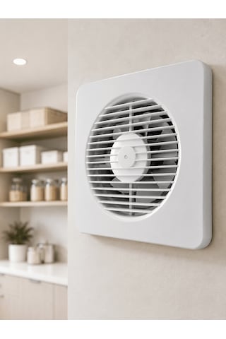 150 Mm Dekoratif Aspiratör 20,8 X 20,8 Cm 20 W 320 M³/h Duvar Ve Tan Tipi Halandırma Fanı