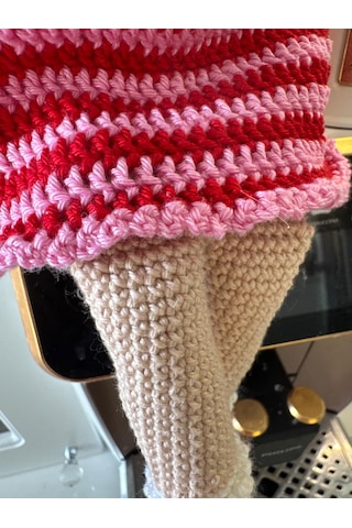Amigurumi Organik Oyuncak Duru Bebek 38 Cm