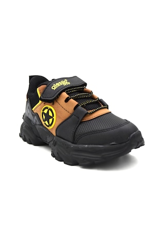 Alessio T-021 Cırlı Hafif Taban Çocuk Outdoor Siyah Taba Siyah Taba