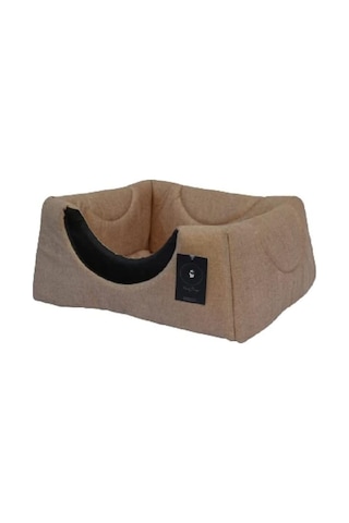 Kedi Yatağı-kedi Evi-3 Fonksiyonlu-katlanır- Kedi Alaska Evi-kedi Eskimo Evi-kedi Mağarası Kahve, Düz