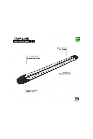 Opel Combo E Uzun Şase Trimline Gri Yan Basamak 2018 2019 2020 2021 2022 2023 2024