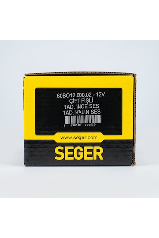 Seger Salyangoz Korna Dadat Takım, Çift Temınallı 12v
